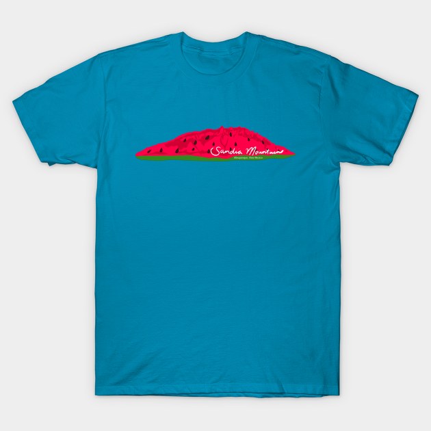 Sandia Mountains Watermelon T-Shirt by hannahjgb